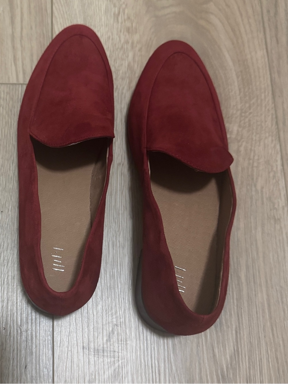 J. Jill Women's Suede Crimson Red Venetian Style Loafers Sz. 10 Like New - Picture 6 of 6